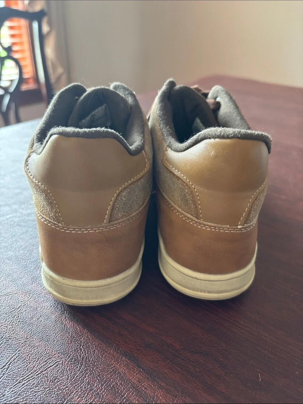 Place Kids Tan Lace-Up High-Top Boots